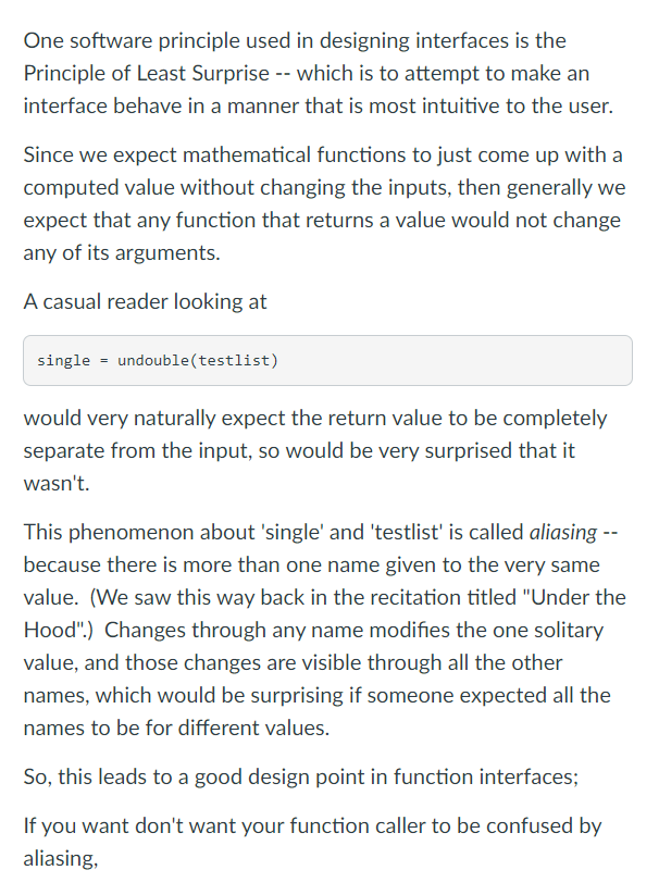 Answered One software principle used in designing interfac