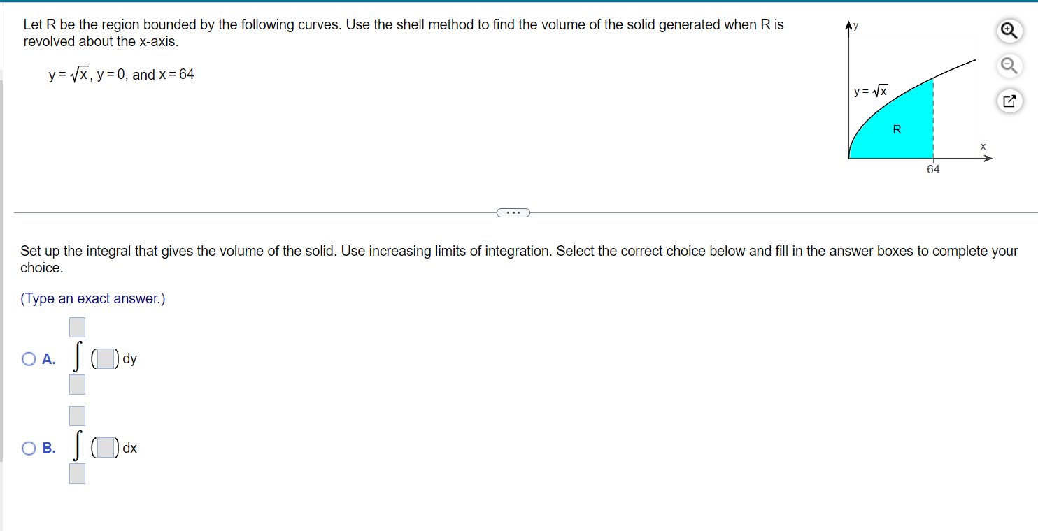 Solved Let R be the region bounded by the following curves. | Chegg.com