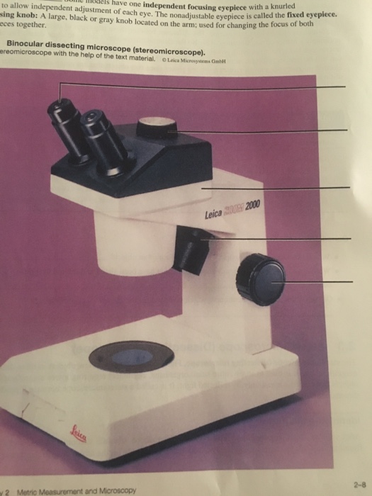 Solved uim e mels have one independent focusing eyepiece