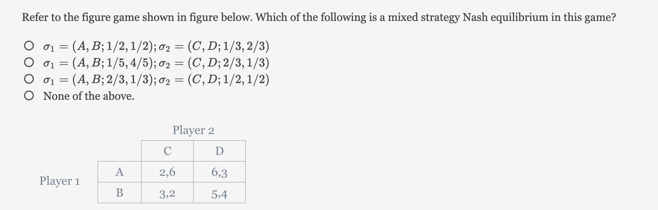 Solved Refer To The Figure Game Shown In Figure Below. Which | Chegg.com