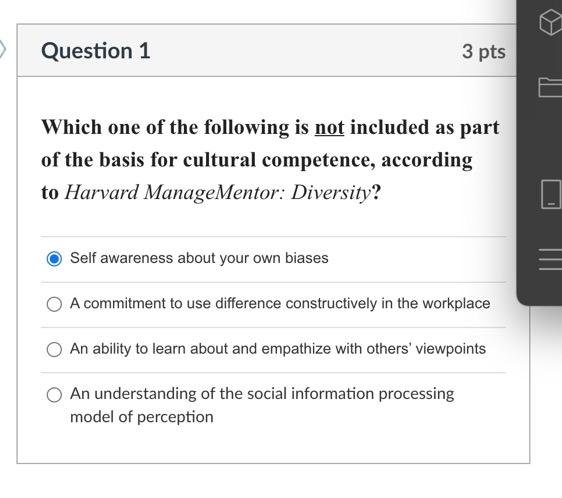 Solved Question 1 3 pts Which one of the following is not | Chegg.com