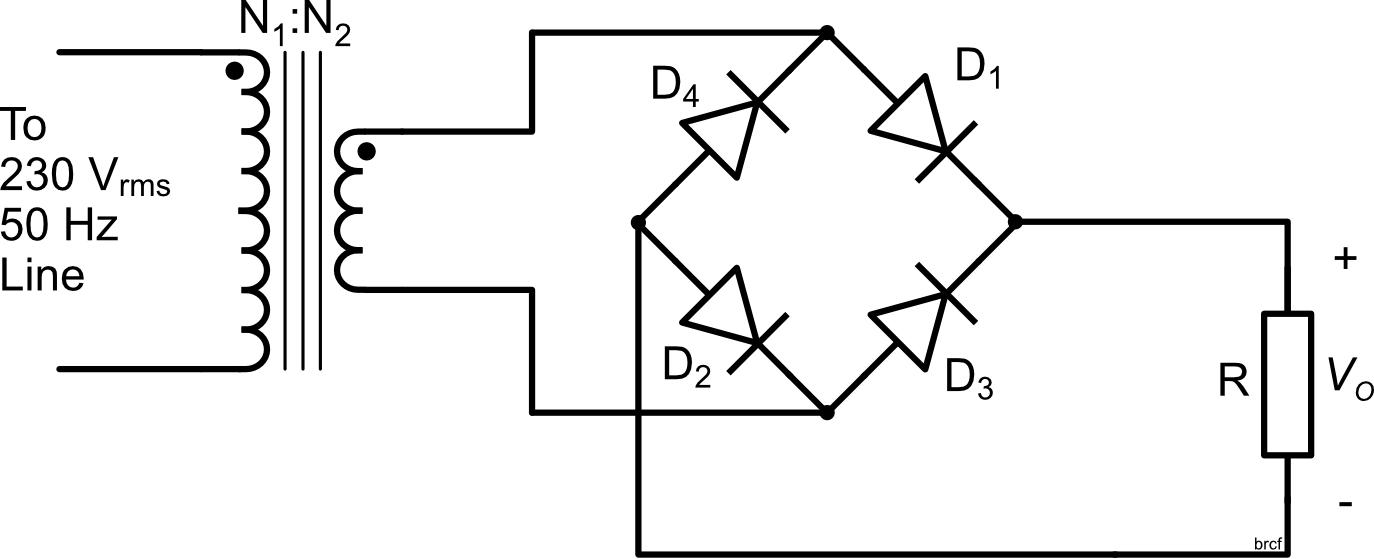 Solved The transformer in the power supply circuit below has | Chegg.com