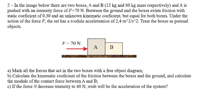 2 Box Problem 2 -In the image below there are two boxes, A and B | Chegg.com