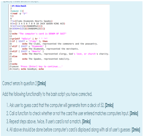 Solved әrenu Nie Setote Namyn 1 Bin Bash 2 3 Pause 04 4 Chegg Com