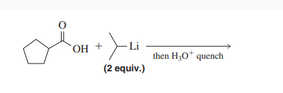 Solved then H3O+quench (2 equiv.) | Chegg.com