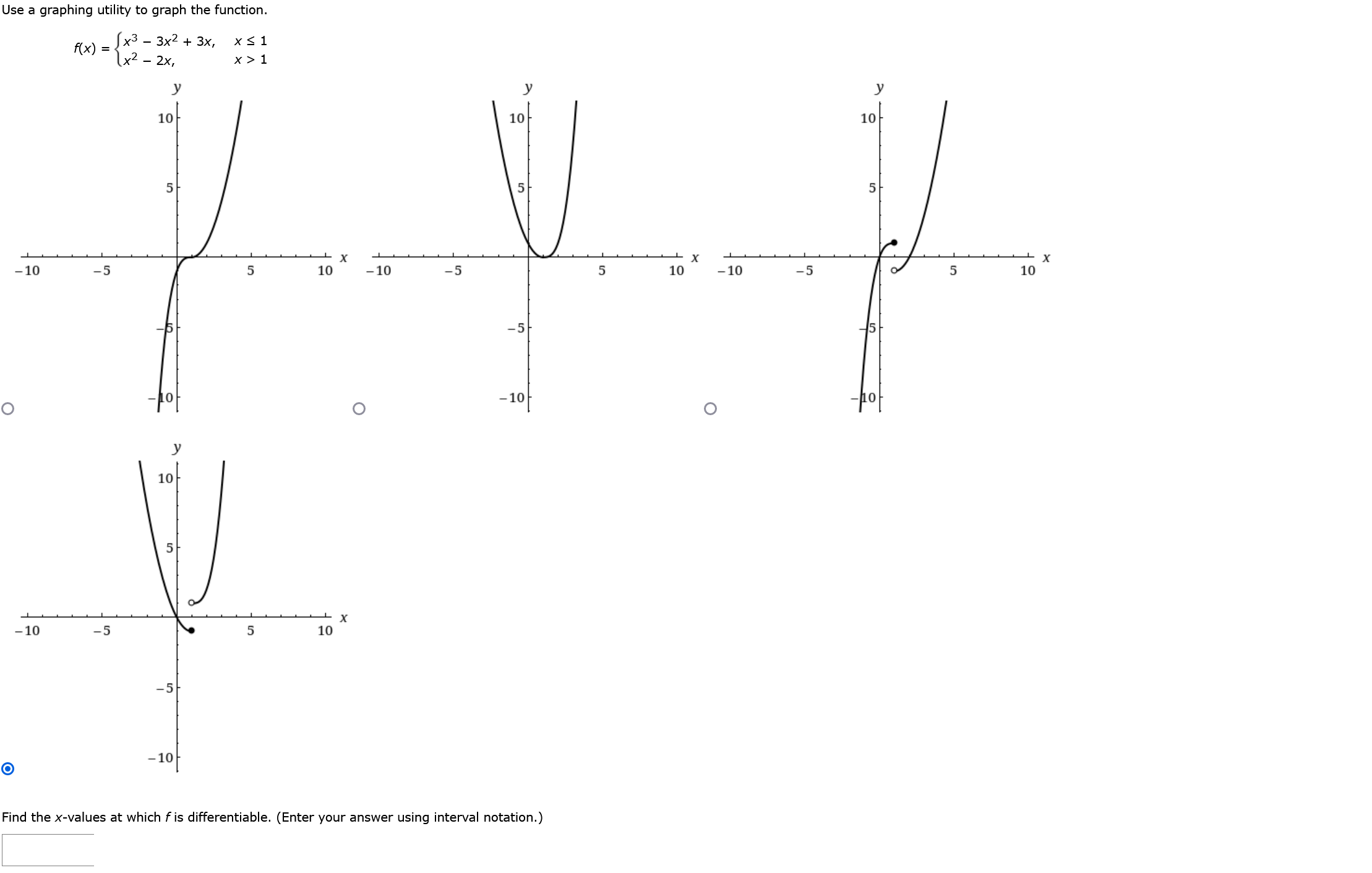 Solved Use a graphing utility to graph the | Chegg.com