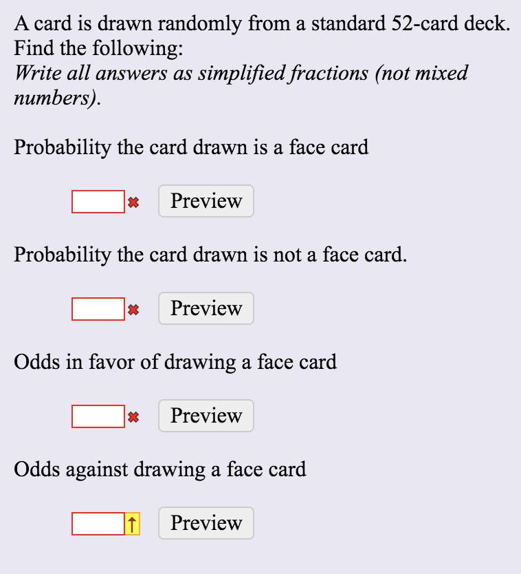 Solved A card is drawn randomly from a standard 52card