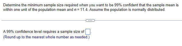 Solved Determine the minimum sample size required when you | Chegg.com
