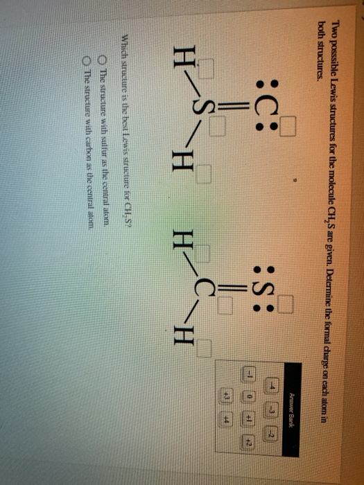 Lewis Structure For Ch2s 6082