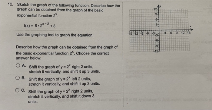 Solved 12. Sketch the graph of the following function. | Chegg.com