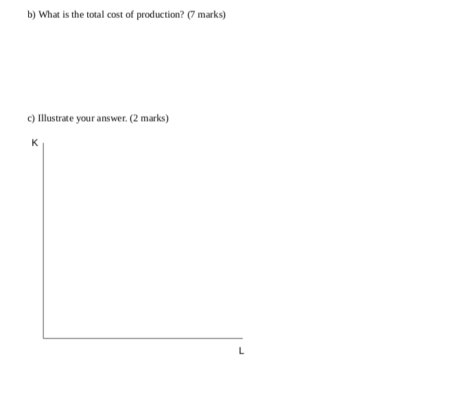 Solved A firm has the following Production Function: | Chegg.com