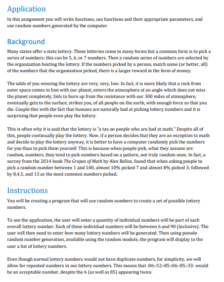 Solved Application In this assignment you will write | Chegg.com
