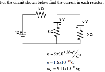 Solved For the current shown below, find the current in | Chegg.com