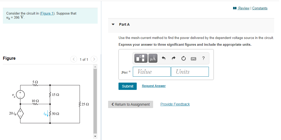 Solved A Review Constants Consider The Circuit In (Figure | Chegg.com