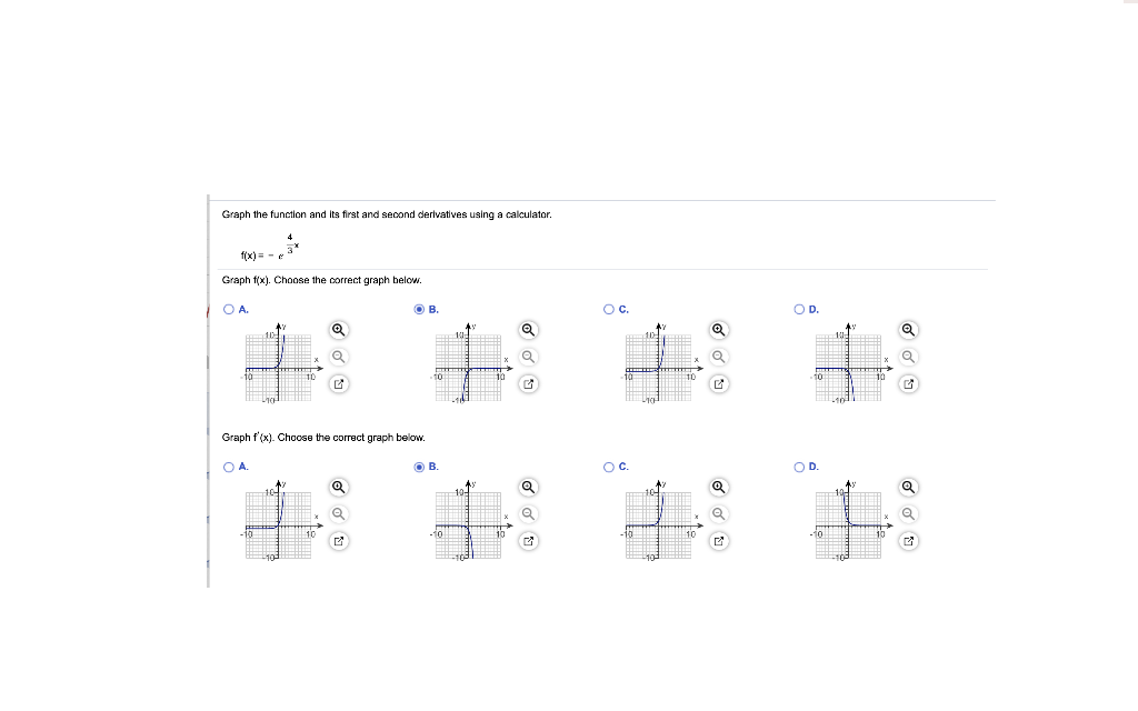 Solved Graph the function and its first and second | Chegg.com
