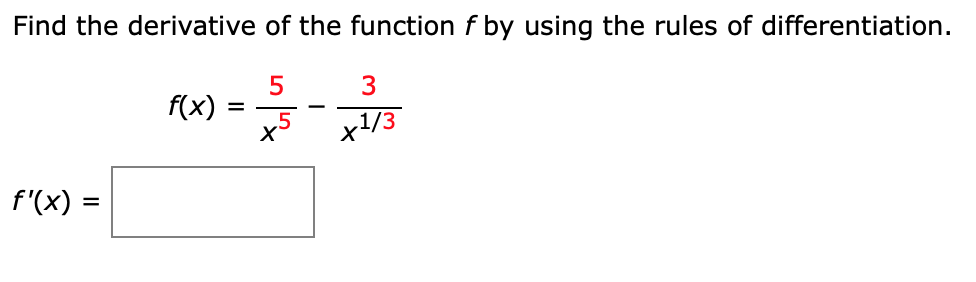 Solved Find the derivative of the function by using the | Chegg.com