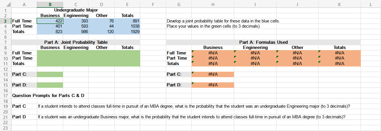 Solved PLEASE GIVE EXCEL FORMULAS TO FIND ANSWERS FOR EXCEL | Chegg.com