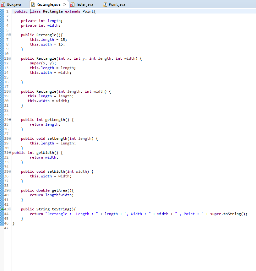 Solved Box needs to use the rectangle methods to access | Chegg.com