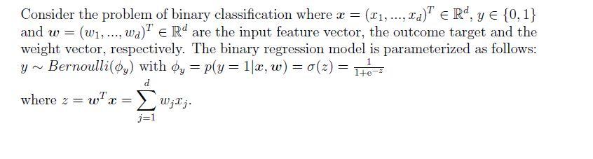 Solved Consider the problem of binary classification where x | Chegg.com