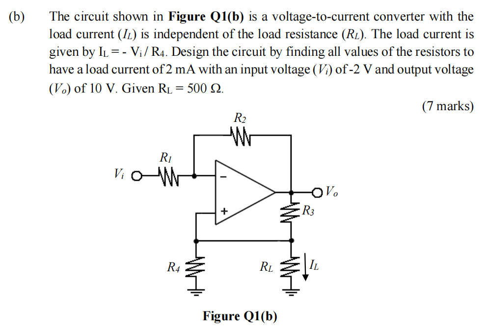 Solved (b) The Circuit Shown In Figure Q1(b) Is A | Chegg.com