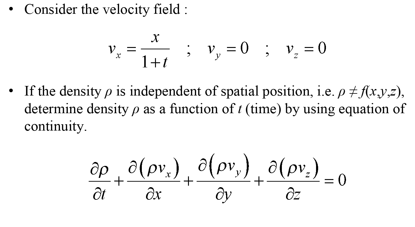 Solved Consider The Velocity Field V 0 V 0 Chegg Com