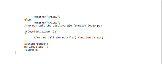 C++ Hi can someone help me with this. My code is | Chegg.com