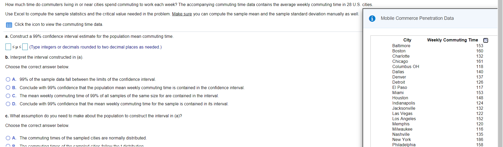 solved-how-much-time-do-commuters-living-in-or-near-cities-chegg