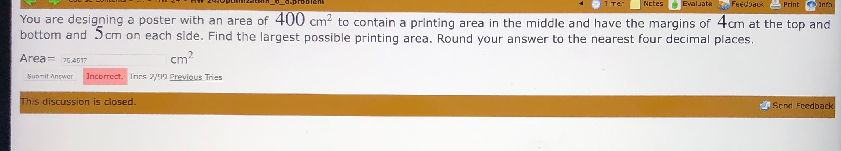 Solved I already posted this, but the answer I was given was | Chegg.com