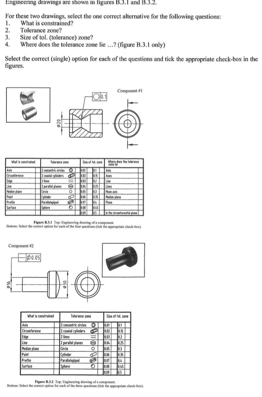 Solved Engineering Drawings Are Shown In Figures B.3.1 And | Chegg.com