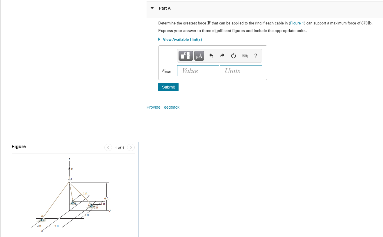 Solved Part A Determine The Greatest Force F That Can Be | Chegg.com