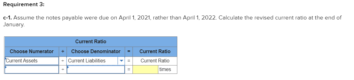 Solved A-1. Calculate The Current Ratio At The End Of | Chegg.com