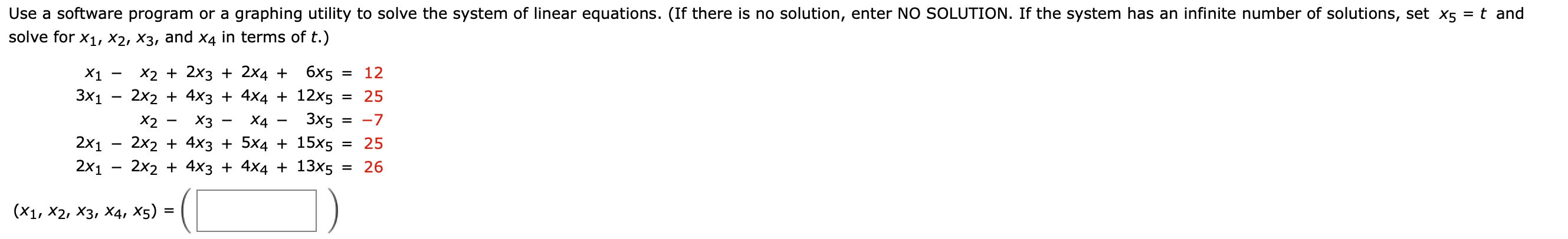 Solved Use a software program or a graphing utility to solve | Chegg.com