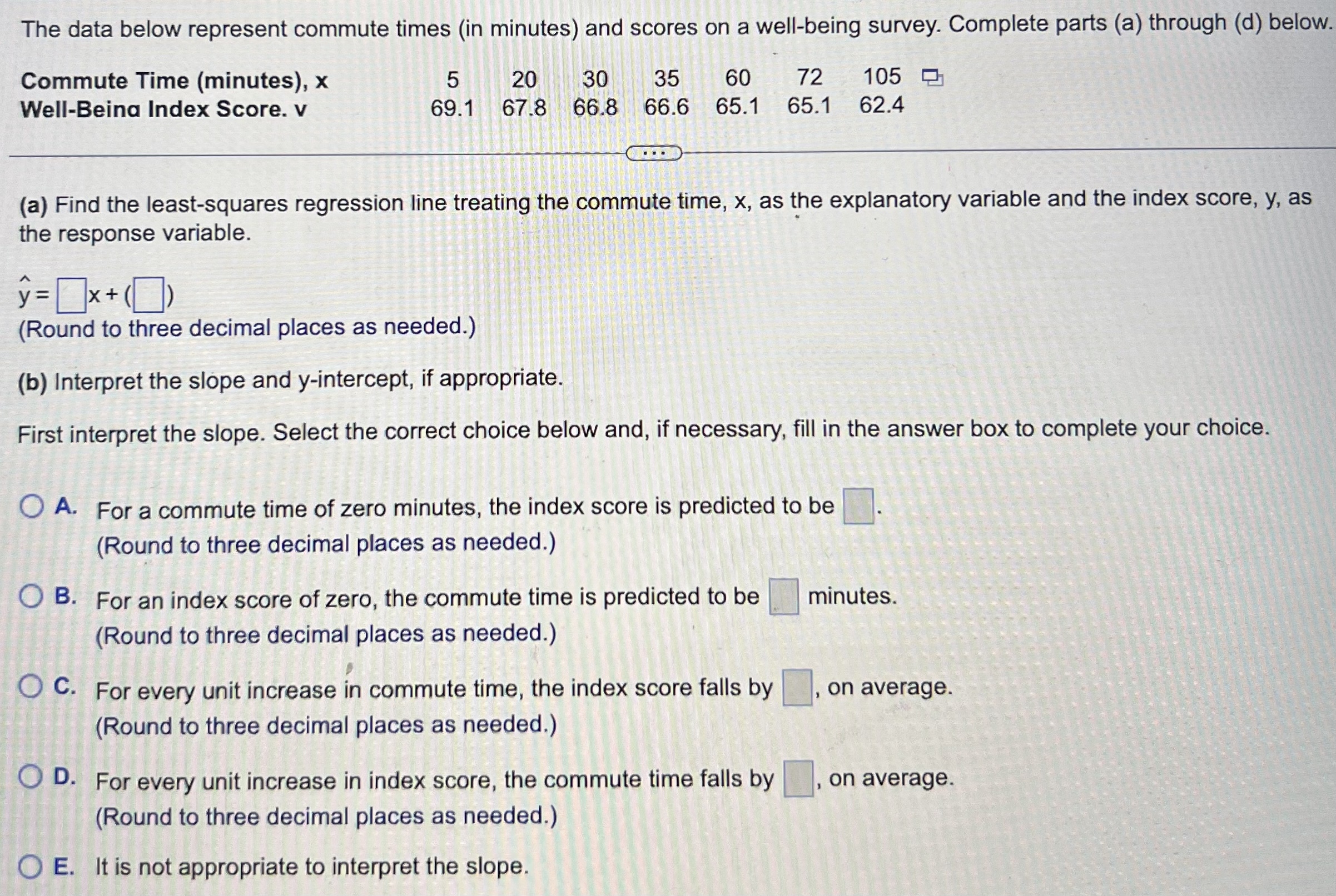 solved-the-data-below-represent-commute-times-in-minutes-chegg