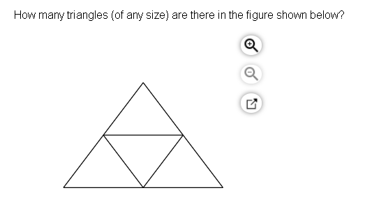 Solved How many triangles (of any size) are there in the | Chegg.com