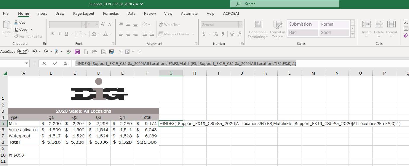 excel modules 5 8 sam capstone project answers