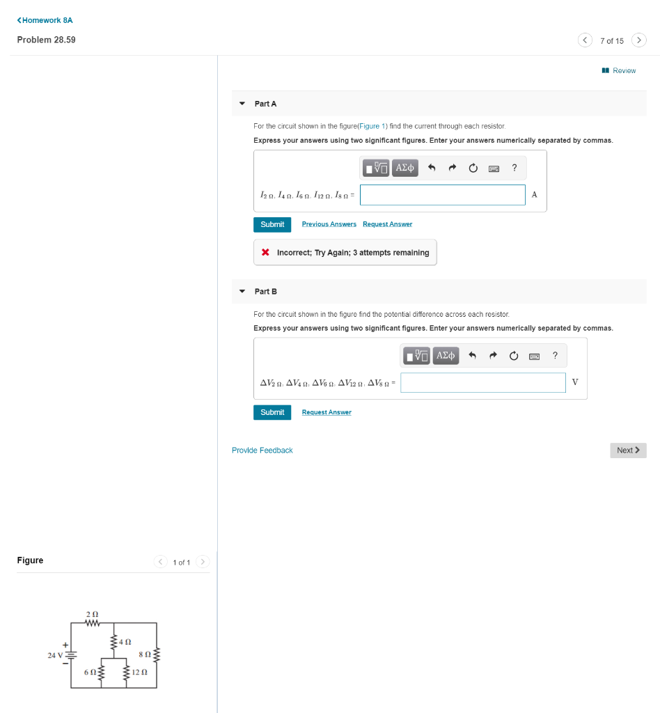 Solved Part A: For the circuit shown in the figure(Figure 1) | Chegg.com