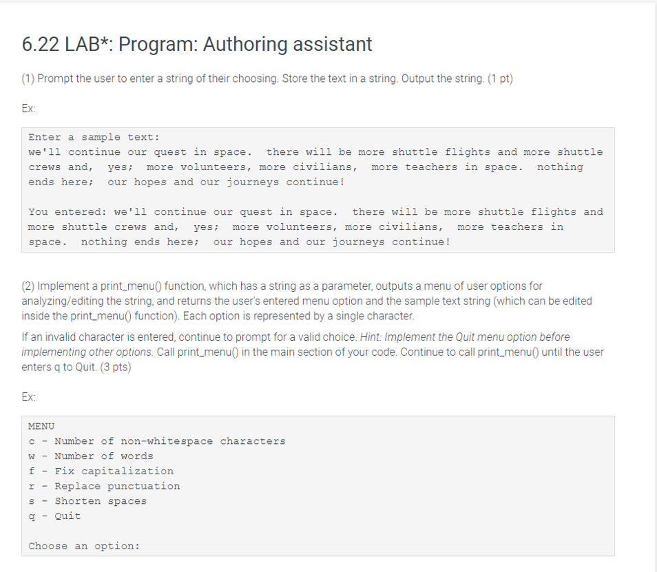 Solved Please assist with Python: Need to have | Chegg.com