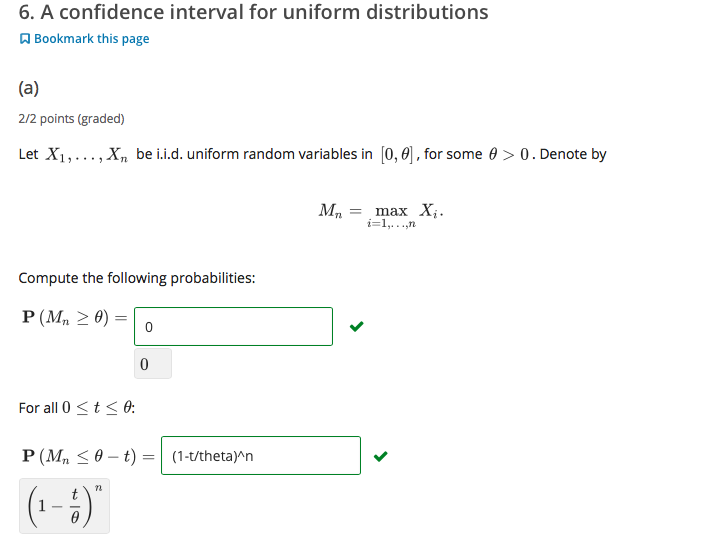 Solved 6. A confidence interval for uniform distributions A