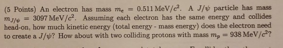 mass of electron in mev c 2