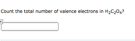 how to count total number of valence electrons