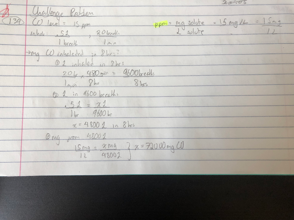 Solved How many milligrams of carbon monoxide does the