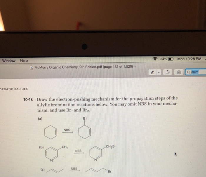 Solved dit View Go Tools Window Help McMurry Organic | Chegg.com