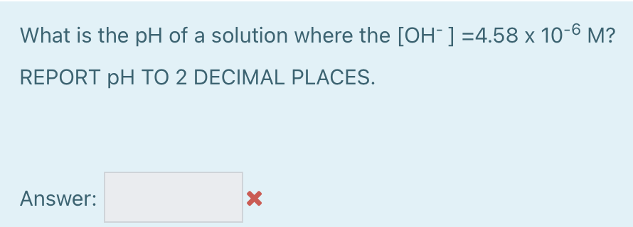 Solved What is the pH of a solution where the [H+] =1.92 x | Chegg.com