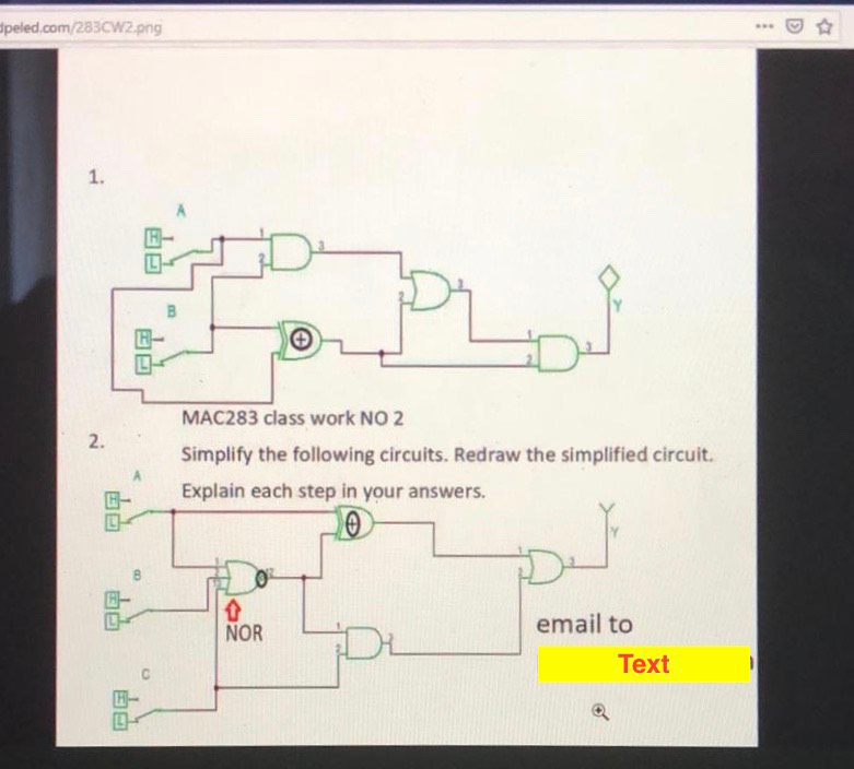 Solved Peled.com/283CW2.png 1. E 2. MAC283 Class Work NO 2 | Chegg.com