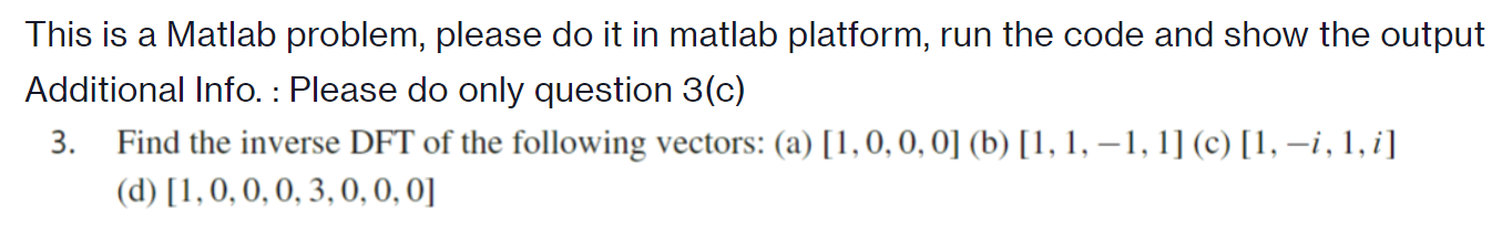 Solved This is a Matlab problem, please do it in matlab | Chegg.com