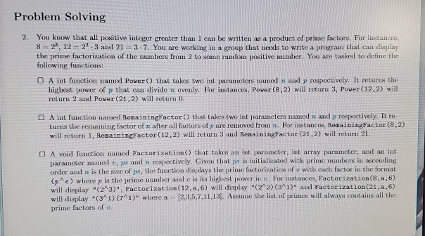 Solved Problem Solving 2. 8 You know that all positive | Chegg.com
