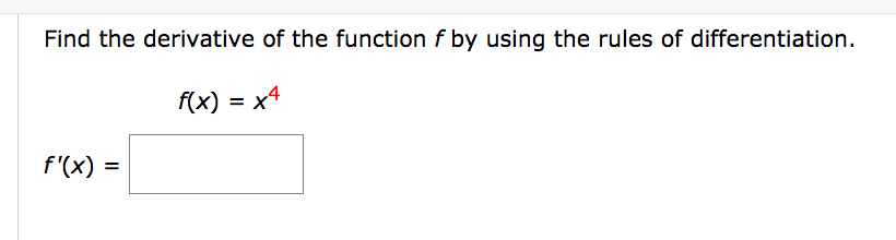 Solved Find the derivative of the function f by using the | Chegg.com