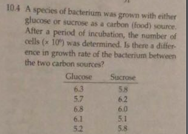 Solved 104 A species of bacterium was grown with either | Chegg.com