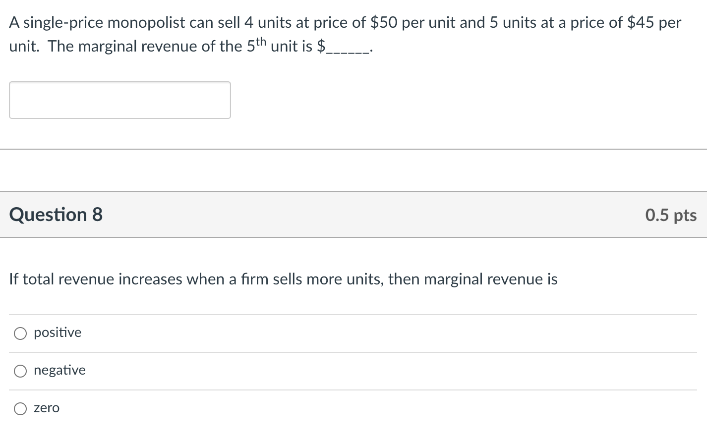 Solved A single-price monopolist can sell 4 units at price | Chegg.com