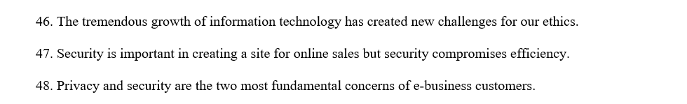 Solved 46. The tremendous growth of information technology | Chegg.com